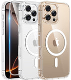 FNTCASE for iPhone 16 Phone Case Compatible with Magsafe Clear Phonecase