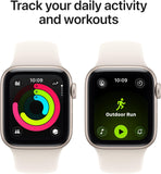 Apple Watch SE 3 [GPS 40mm] Smartwatch with Starlight Aluminum Case with Starlight Sport Band - S/M. Fitness and Sleep Trackers, Heart Rate Monitor, Always-On Display, Water Resistant