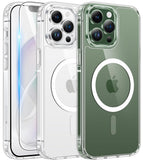 FNTCASE for iPhone 16 Phone Case Compatible with Magsafe Clear Phonecase