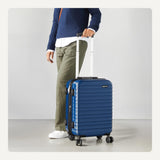 Amazon Basics 3-Piece Hardshell Suitcases Set (21", 26", 30"), Expandable For Up to 25% More Space, With Scratch-Resistant Finish, Four Multi-Directional Wheels, Rose Gold