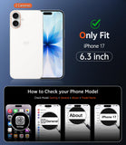 FNTCASE for iPhone 16 Phone Case Compatible with Magsafe Clear Phonecase