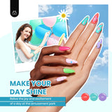 Beetles Gel Nail Polish Kit with U V Light 80Pcs Color Enchantment 55 Colors Gel Polish Starter Kit with Base Top Coat Nail Art Stickers Manicure Tools Gift for Women