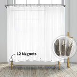Barossa Design Oeko-tex Certified Shower Curtain Liner Standard Size, Clear