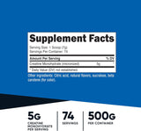 Nutricost Micronized Creatine Monohydrate Powder - 500g (100 Servings) - Pure Unflavored - 5g Per Serving - Non-GMO, Gluten Free