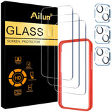 Ailun Screen Protector + Camera Lens Protector for iPhone 17, 3+3Pack