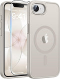 FNTCASE for iPhone 15/14/13 Case, Fit for Magsafe, Glass Screen Protector