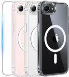 FNTCASE for iPhone 16 Phone Case Compatible with Magsafe Clear Phonecase