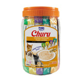 INABA Churu Cat Treats, Lickable, Squeezable Creamy Purée Cat Treat with Green Tea Extract & Taurine, 0.5 Ounces Each Tube, 20 Tubes, Chicken Variety Box