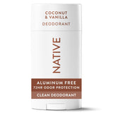 Native Deodorant Contains Naturally Derived Ingredients, 72 Hour Odor Control, Deodorant for Women and Men, Aluminum Free, Coconut & Vanilla 2.65oz
