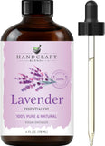 Lavender Essential Oil 4 Oz - 100% Pure and Natural - Premium Grade with Glass Dropper