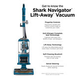 Shark Navigator Lift-Away Vacuum, HEPA, Carpet and Pet Hair, Blue, NV360