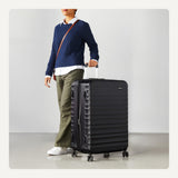 Amazon Basics 3-Piece Hardshell Suitcases Set (21", 26", 30"), Expandable For Up to 25% More Space, With Scratch-Resistant Finish, Four Multi-Directional Wheels, Rose Gold