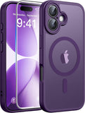 FNTCASE for iPhone 15/14/13 Case, Fit for Magsafe, Glass Screen Protector