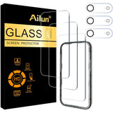 Ailun Screen Protector + Camera Lens Protector for iPhone 17, 3+3Pack