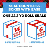 Scotch Heavy Duty Packing Tape, 1.88 in x 800 in, 6 Rolls