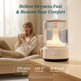Levoit Top Fill Humidifiers for Bedroom, 2.5L Tank for Large Room, 25dB