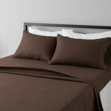 Amazon Basics Lightweight Super Soft Easy Care Wrinkle-Free Breathable Brushed Microfiber 3-Piece Bed Sheet Set with 14-Inch Deep Pockets, Twin, Dark Gray, Solid