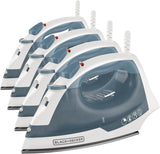 BLACK+DECKER Easy Steam Compact Iron for Clothes, Automatic Shutoff, Nonstick Plate, Light Weight, 1200 Watts