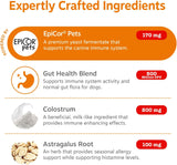 Zesty Paws Dog Allergy Chews - Dog Allergy Relief, Lamb, 90 Ct