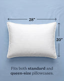 Beckham Hotel Collection Bed Pillows King Size Set of 2