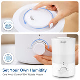 Levoit Top Fill Humidifiers for Bedroom, 2.5L Tank for Large Room, 25dB