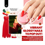Beetles Gel Nail Polish Kit with U V Light 80Pcs Color Enchantment 55 Colors Gel Polish Starter Kit with Base Top Coat Nail Art Stickers Manicure Tools Gift for Women