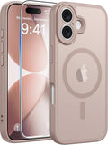 FNTCASE for iPhone 17 Case, Compatible with Magsafe, Glass Screen Protector