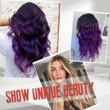 Long Ombre Blonde Wigs for Women 26 inch Long Wavy Middle Part Wig Ombre Blonde Wigs Upgraded Protein Fiber Hair Replacement Wig Cosplay Costume Halloween Wig(26'' Brown Ombre Blonde)
