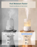 Levoit Top Fill Humidifiers for Bedroom, 2.5L Tank for Large Room, 25dB