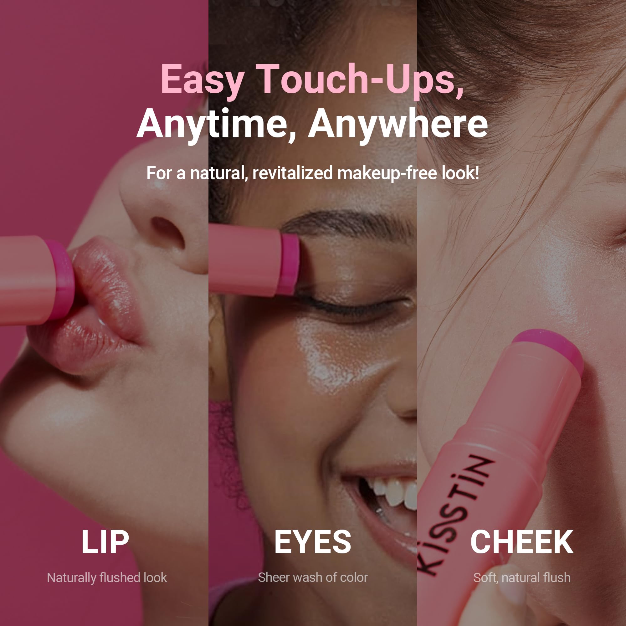 KAHI Wrinkle Bounce Multi Balm Stick | PDRN Collagen Wrinkle Stick | Korean Skin Care |All-in-One Hydrating Lip Balm Eye Cream Neck Cream Make Up Base & Face Mist Moisture Balm