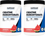 Nutricost Micronized Creatine Monohydrate Powder - 500g (100 Servings) - Pure Unflavored - 5g Per Serving - Non-GMO, Gluten Free