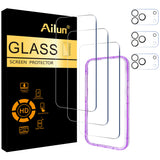 Ailun Screen Protector + Camera Lens Protector for iPhone 17, 3+3Pack