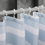 Titanker Shower Curtain Hooks Rings, Rust Resistant Metal Minimalist Simple Double Glide Shower Hooks for Bathroom Shower Rods Curtains, Set of 12 Hooks - Black