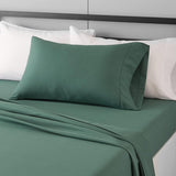 Amazon Basics Lightweight Super Soft Easy Care Wrinkle-Free Breathable Brushed Microfiber 3-Piece Bed Sheet Set with 14-Inch Deep Pockets, Twin, Dark Gray, Solid