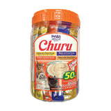 INABA Churu Cat Treats, Lickable, Squeezable Creamy Purée Cat Treat with Green Tea Extract & Taurine, 0.5 Ounces Each Tube, 20 Tubes, Chicken Variety Box