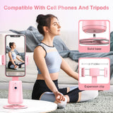 Auto Face Tracking Tripod 360° Rotating Auto Tracking Phone Stand, No App, Phone Camera Stand with Remote and Gesture Control, Rechargeable Smart Shooting Stand for Live Video Recording Tiktok（Black）
