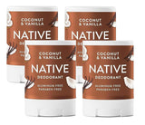 Native Deodorant Contains Naturally Derived Ingredients, 72 Hour Odor Control, Deodorant for Women and Men, Aluminum Free, Coconut & Vanilla 2.65oz