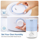 Levoit Top Fill Humidifiers for Bedroom, 2.5L Tank for Large Room, 25dB