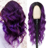 Long Ombre Blonde Wigs for Women 26 inch Long Wavy Middle Part Wig Ombre Blonde Wigs Upgraded Protein Fiber Hair Replacement Wig Cosplay Costume Halloween Wig(26'' Brown Ombre Blonde)