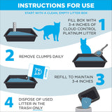 ARM & HAMMER Slide Platinum Easy Clean-Up Clumping Cat Litter, 34 lbs
