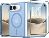 FNTCASE for iPhone 15/14/13 Case, Fit for Magsafe, Glass Screen Protector