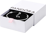 Pandora Moments Snake Chain Slider Bracelet - Charm Bracelet  - Sterling Silver with Clear Cubic Zirconia - 11" - with Gift Box