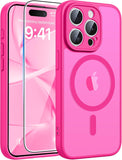 FNTCASE for iPhone 17 Case, Compatible with Magsafe, Glass Screen Protector