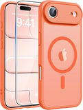 FNTCASE for iPhone 17 Case, Compatible with Magsafe, Glass Screen Protector