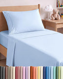 Queen Size 4 Piece Sheet Set - Comfy Breathable & Cooling Sheets - White