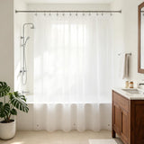 Barossa Design Oeko-tex Certified Shower Curtain Liner Standard Size, Clear
