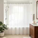 Barossa Design Oeko-tex Certified Shower Curtain Liner Standard Size, Clear