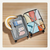 Amazon Basics 3-Piece Hardshell Suitcases Set (21", 26", 30"), Expandable For Up to 25% More Space, With Scratch-Resistant Finish, Four Multi-Directional Wheels, Rose Gold