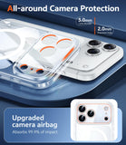 FNTCASE for iPhone 16 Phone Case Compatible with Magsafe Clear Phonecase
