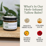 Hearth & Homestead Whipped Beef Tallow for Skin & Face, Unscented, 1.3oz